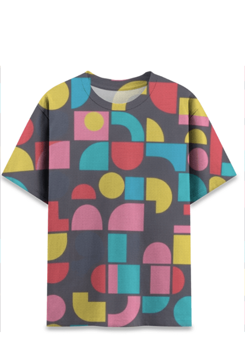 🧩 Abstract Edge Geometric Tee for Men - versevogue