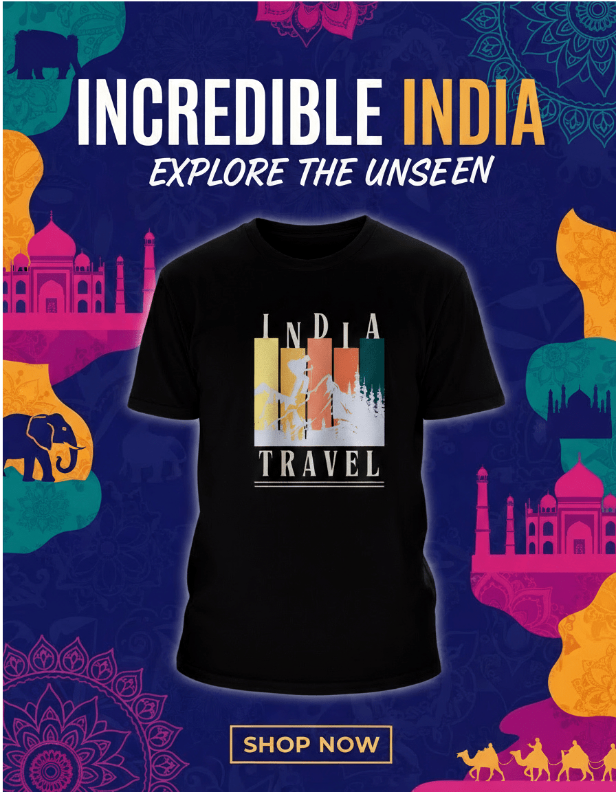 Incredible India โ Explore the Unseen Travel Men's T-Shirt - versevogue