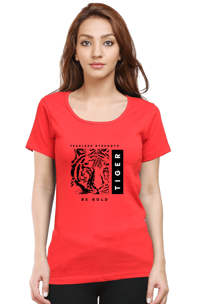 Fearless Strength – Be Bold Tiger Women's T-Shirt - versevogue